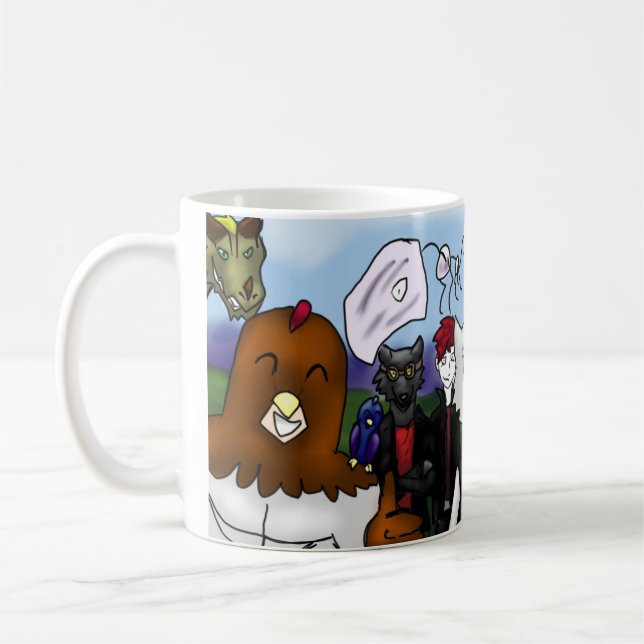 Quail Man Characters Kaffeetasse (Links)
