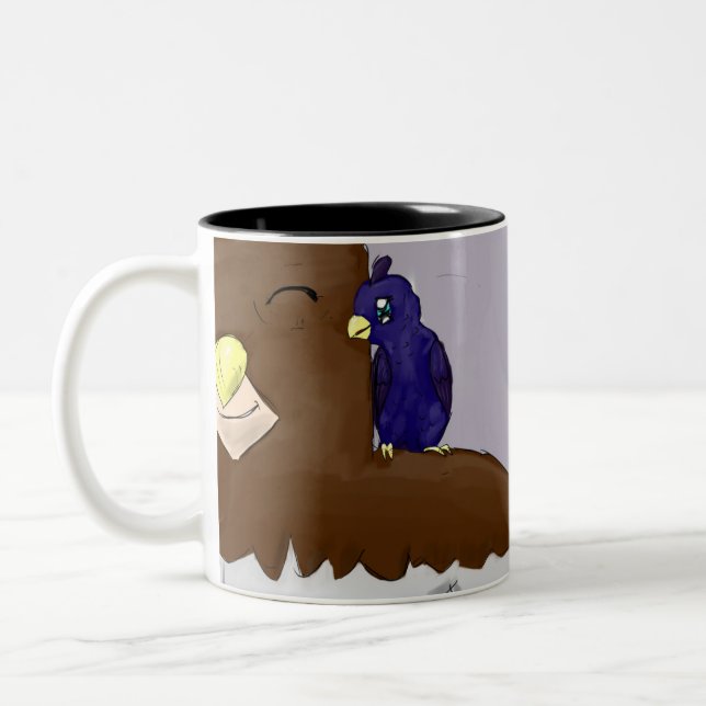 Quail Man + Cumulonimbus Zweiseitige Tasse (Links)