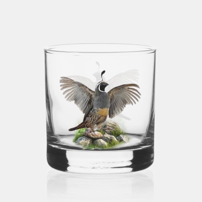 Quail Whiskyglas (Vorderseite)