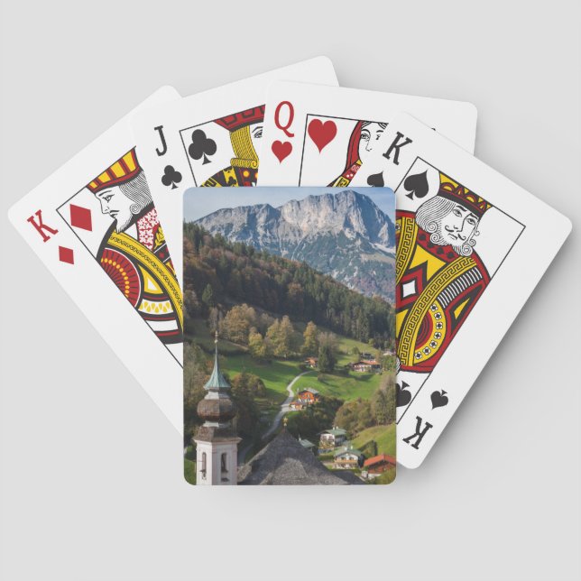 Quaint bavarian village, Deutschland Spielkarten (Rückseite)
