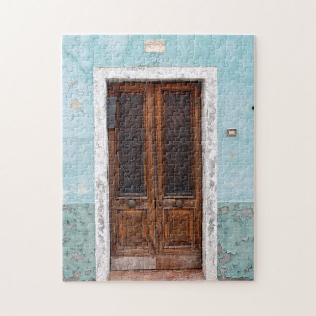 Quaint Blue Door Puzzle (Vertikal)