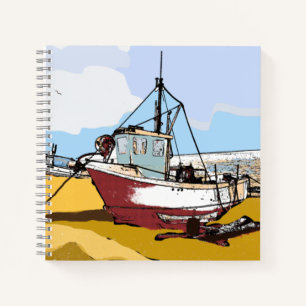Quaint Fishing Boat Notizbuch