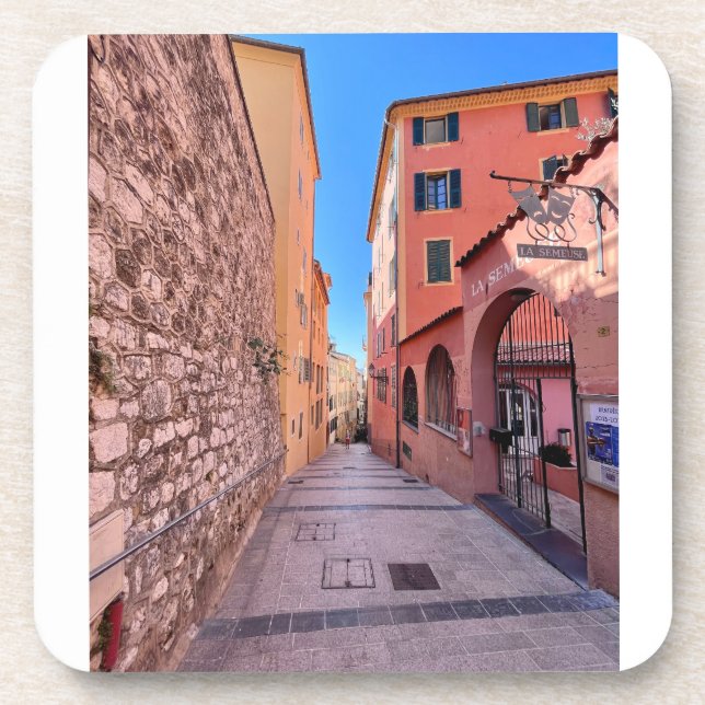 Quaint French alleys Getränkeuntersetzer (Vorderseite)