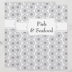 Quaint Gray Floral Rezept Division