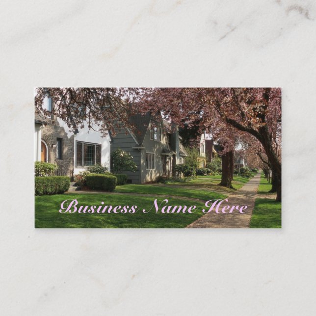 Quaint Neighborhood Business Cards Visitenkarte (Vorderseite)