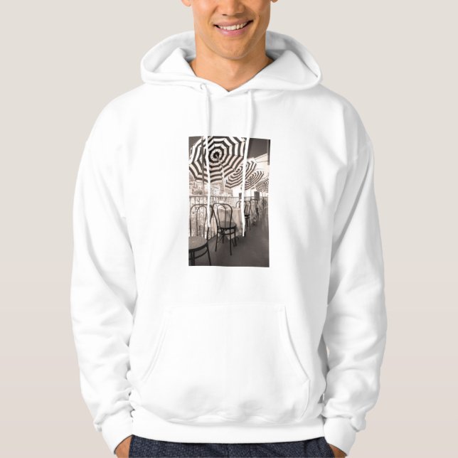 Quaint Restaurant Balkon, Italien Hoodie (Vorderseite)