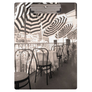 Quaint Restaurant Balkon, Italien Klemmbrett