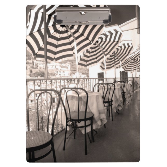 Quaint Restaurant Balkon, Italien Klemmbrett (Vorderseite)