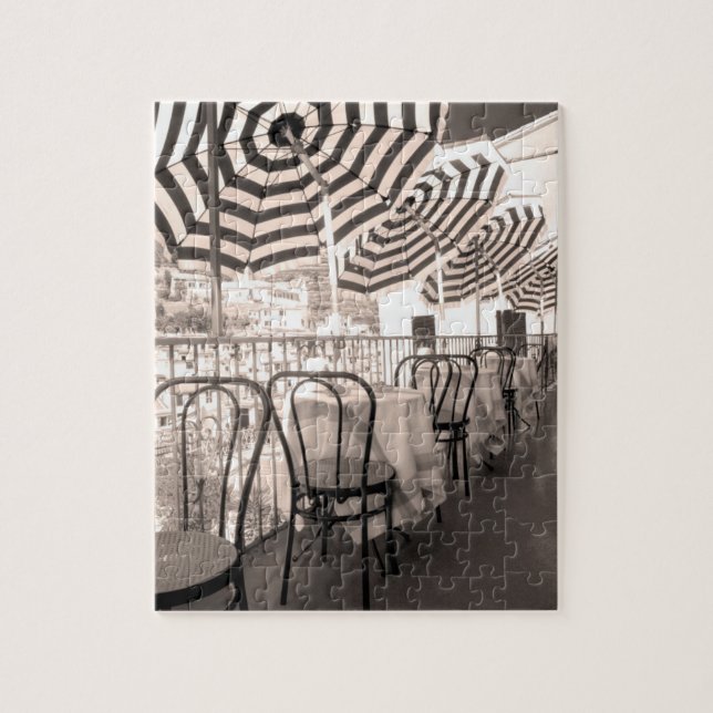 Quaint Restaurant Balkon, Italien Puzzle (Vertikal)