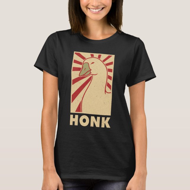 Quak Gans   Duck Huhn Meme T-Shirt (Vorderseite)