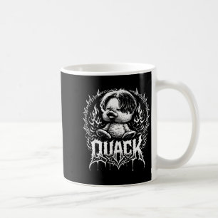 Quakender lustiger Metall-Enten-Dunkelhumor-Tier-M Kaffeetasse