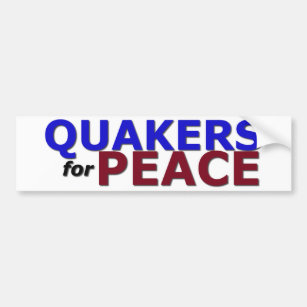 Quäker für Frieden Autoaufkleber