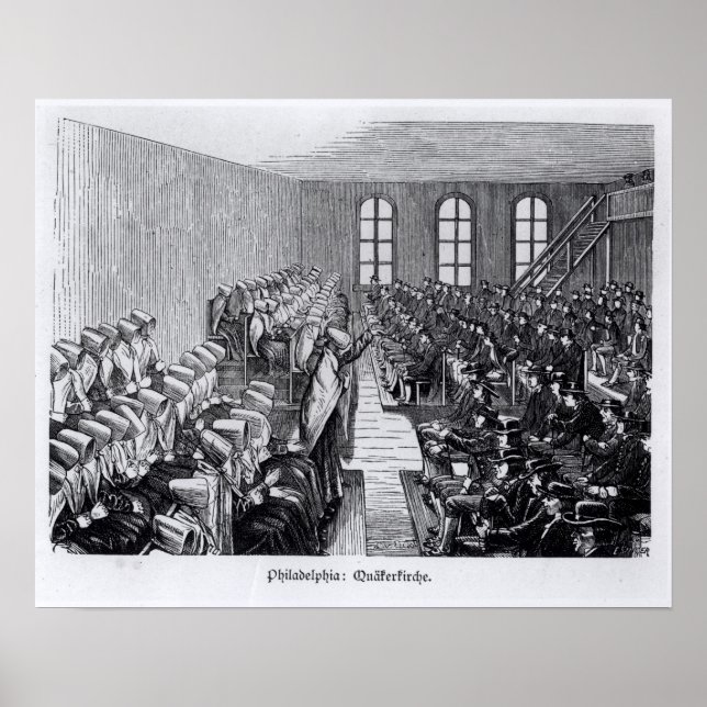 Quaker Meeting, Philadelphia Poster (Vorne)