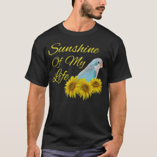 Quaker Parrot Blue Monk Parakeet Sunshine T-Shirt