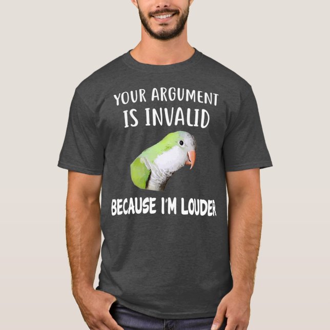 Quaker Parrot Shirt Im Louder Quaker (Vorderseite)