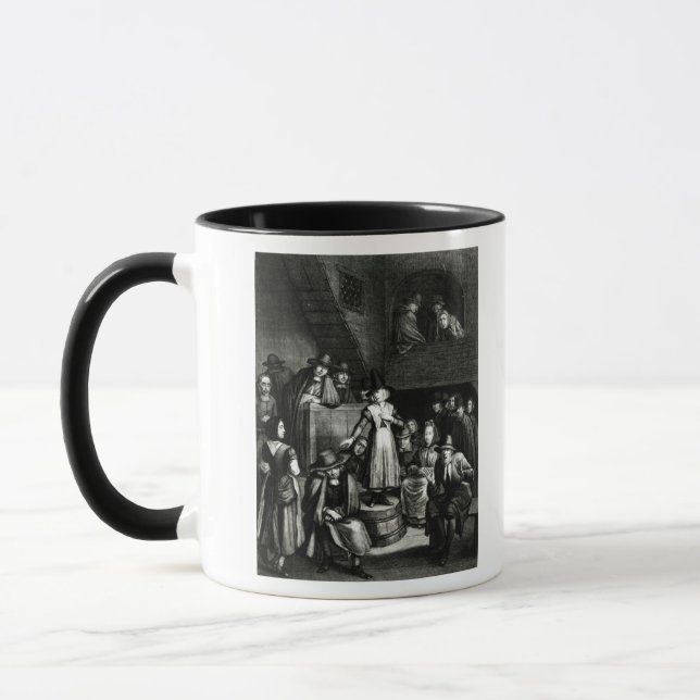 Quäker-Sitzung, 1699 Tasse (Links)