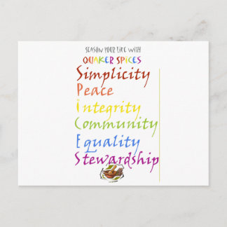 Quaker Spices Postkarte