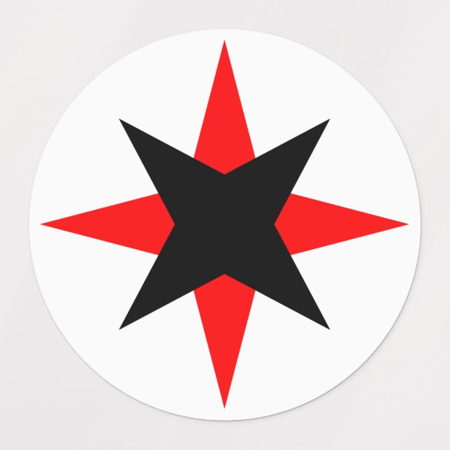 Quaker Star Etiketten (Design 1)