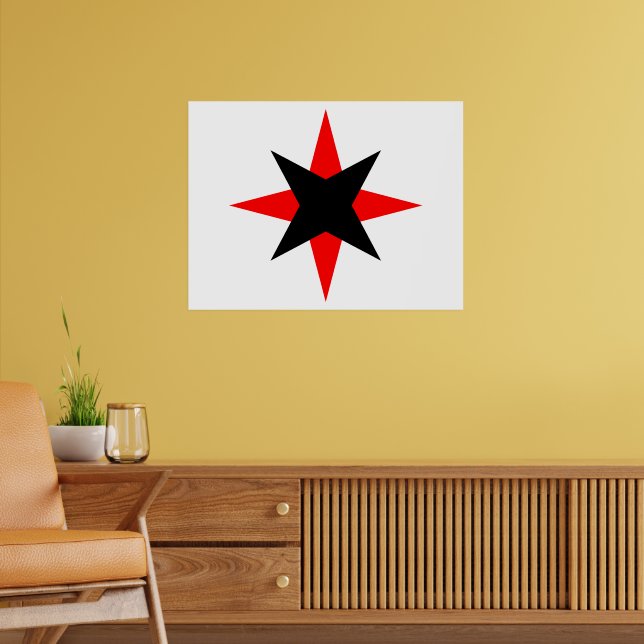 Quaker Star Poster (Wohnzimmer 2)