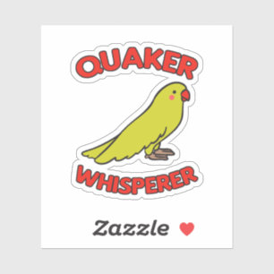 Quaker Whisperpapagei Aufkleber