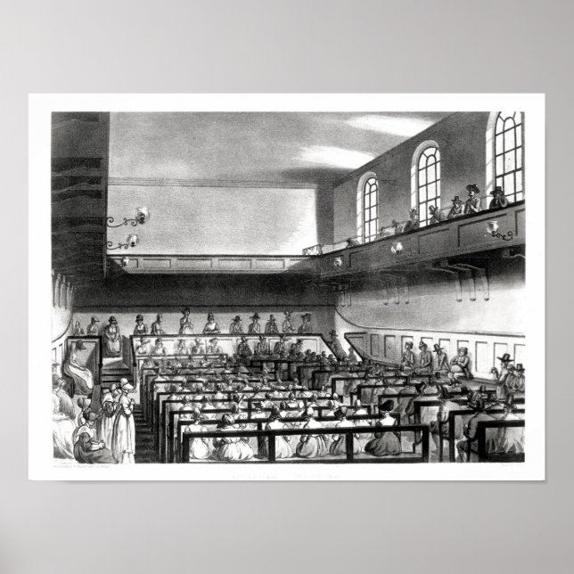 Quakers Meeting von Ackermann Poster (Vorne)