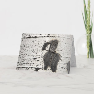 Quaking Aspen Bark Foto gefiltert Leere Inside Karte