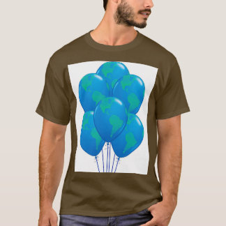 Qualate Globe biologisch abbaubarer Spätballon 11Z T-Shirt