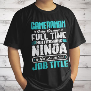 Qualifikationen von Fotografen in Kameramann T-Shirt