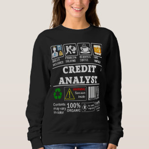 Qualifikationen von Kreditanalytikern beinhalten P Sweatshirt