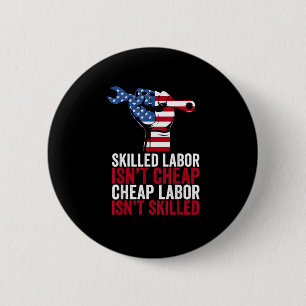 Qualifizierte Arbeit ist kein billiger Arbeitstag Button