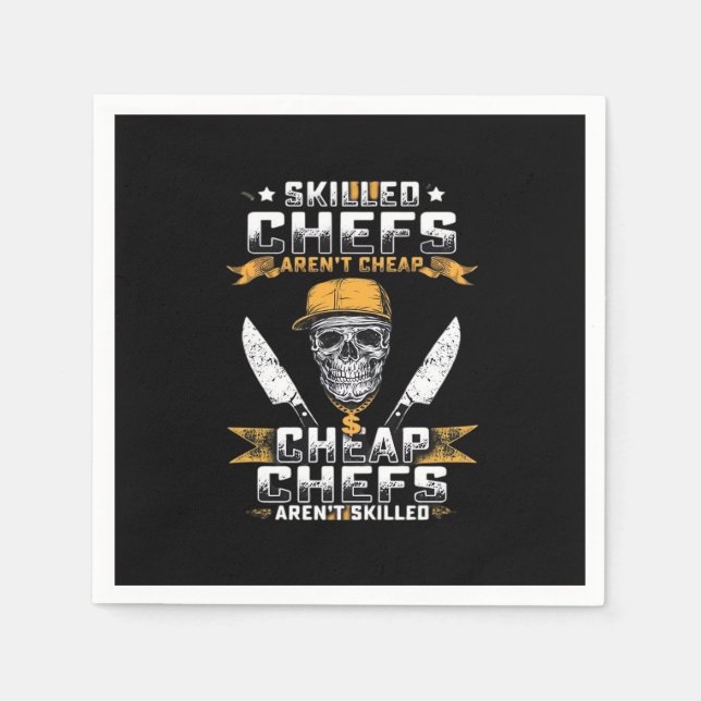 Qualifizierte Arbeit ist nicht billig - qualifizie Serviette (Vorderseite)