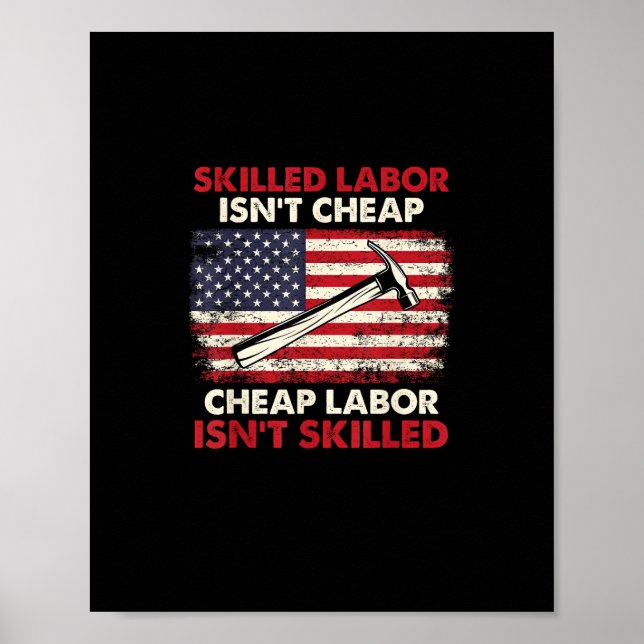 Qualifizierte Arbeitskräfte sind nicht billig - Be Poster (Vorne)