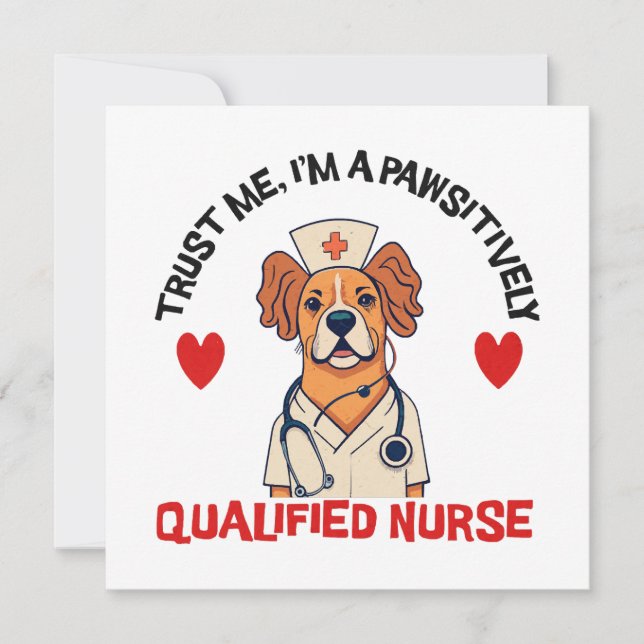 Qualifizierte Krankenschwester pawsitiv (Vorderseite)