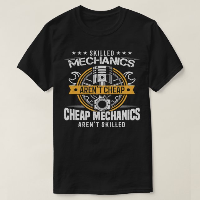 Qualifizierte Mechaniker billig T-Shirt (Design vorne)