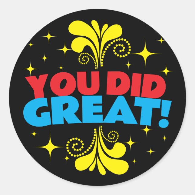 Qualifizierte MitarbeiterStudentenerkennungsklasse Runder Aufkleber (Vorderseite)