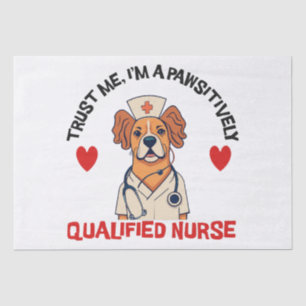 Qualifizierte Pflegekraft Pawsitively Seidenpapier