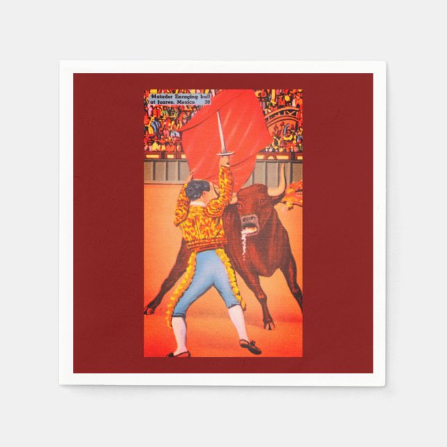 Qualiful Matadors Cape vs. Raging Bull Serviette (Vorderseite)