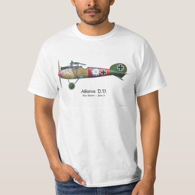 Qualität Albatros D.V. ww1 deutsches T-Shirt (Vorderseite)