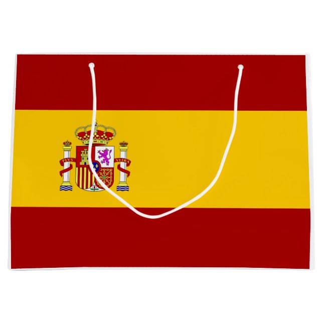 Qualität der Flagge Spaniens Große Geschenktüte (Vorderseite)