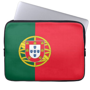Qualität der portugiesischen Flagge Laptopschutzhülle