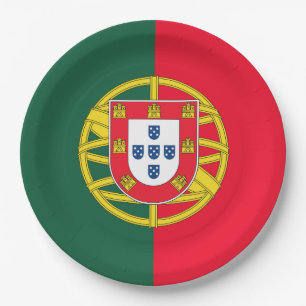 Qualität der portugiesischen Flagge Pappteller
