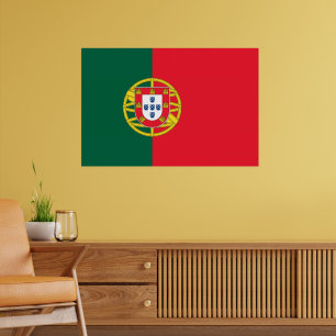 Qualität der portugiesischen Flagge Poster