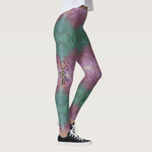 Qualität des Lavendels und der Aquamarinen grünen  Leggings