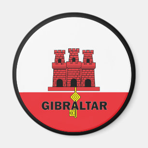 Qualität Gibraltars Roundel Flagge Magnet