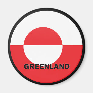 Qualität Grönlands Roundel Flagge Magnet