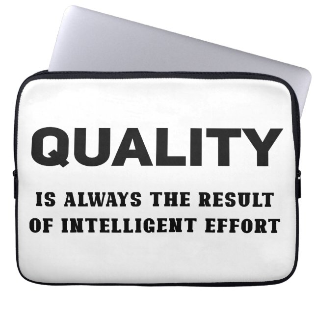 Qualität ist immer das Ergebnis intelligenter Bemü Laptopschutzhülle (Vorderseite)