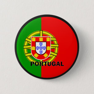 Qualität Portugals Roundel Flagge Button