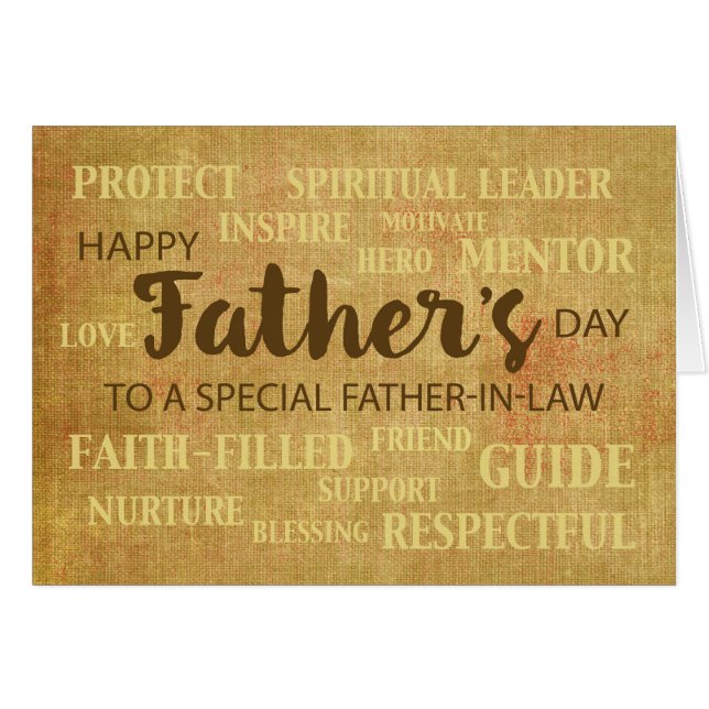 Qualitäten des Schwiegervatertages (Vorderseite (Horizontal))