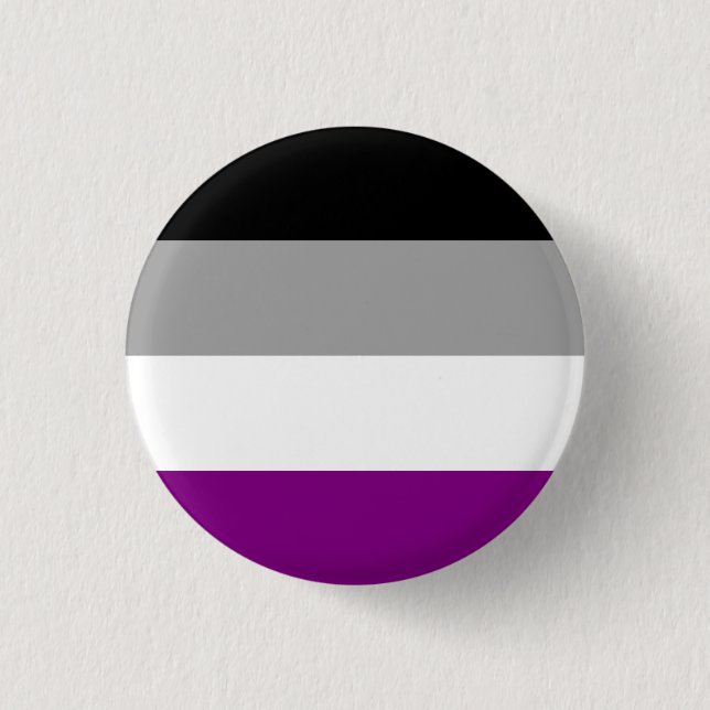 Qualitäts-asexualer Flaggen-Knopf Button (Vorderseite)
