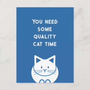 Qualitäts-Katzenzeit Postkarte